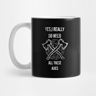 Axe Throwing Funny Lumberjack Hatchet Thrower Pun Mug